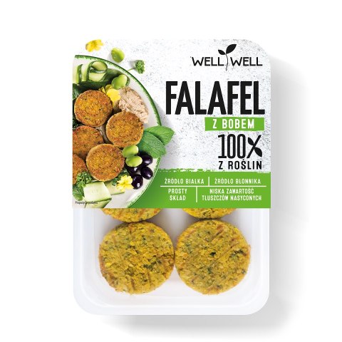 FALAFEL Z BOBEM 200 g - WELL WELL WELL WELL (tofu, wędliny, pasty)