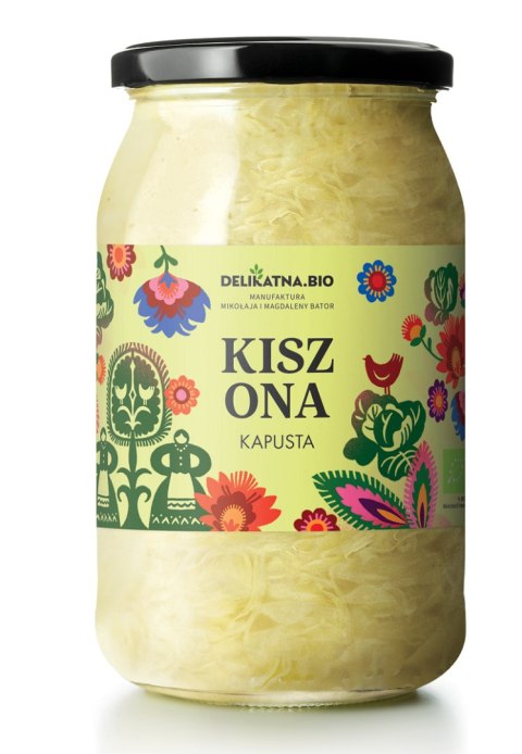 KAPUSTA KISZONA BIO 900 g (800 g) - DELIKATNA DELIKATNA (kombucha, kimchi, zakwas)