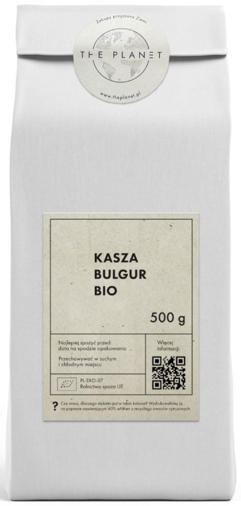 KASZA BULGUR BIO 500 g - THE PLANET THE PLANET (Zakupy przyjazne Ziemi)