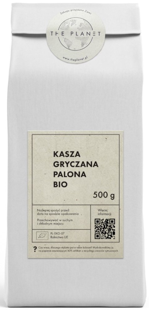 KASZA GRYCZANA PALONA BIO 500 g - THE PLANET THE PLANET (Zakupy przyjazne Ziemi)