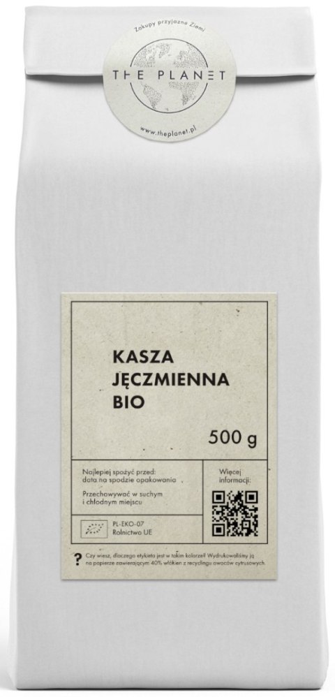 KASZA JĘCZMIENNA BIO 500 g - THE PLANET THE PLANET (Zakupy przyjazne Ziemi)