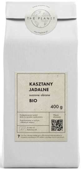 KASZTANY JADALNE SUSZONE BEZGLUTENOWE BIO 400 g - THE PLANET THE PLANET (Zakupy przyjazne Ziemi)