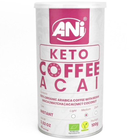 KAWA ROZPUSZCZALNA "REISHI KETO ACAI" BIO 100 g - ANI ANI (kawy)