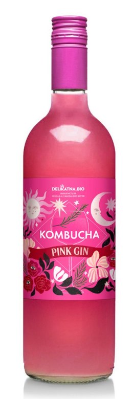 KOMBUCHA PINK GIN 700 ml - DELIKATNA DELIKATNA (kombucha, kimchi, zakwas)