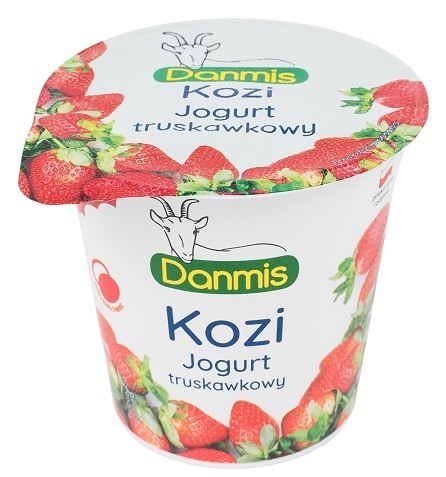 KOZI JOGURT TRUSKAWKOWY 125 g - DANMIS DANMIS (nabiał z mleka koziego)