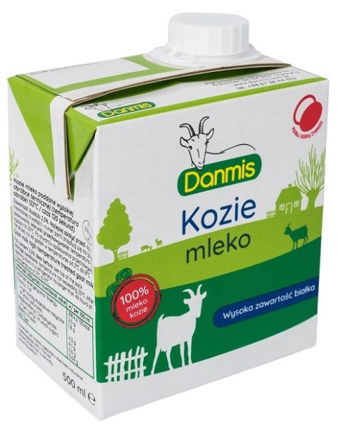 KOZIE MLEKO UHT (2,5 % TŁUSZCZU) 500 ml - DANMIS DANMIS (nabiał z mleka koziego)