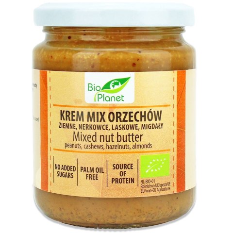 KREM ORZECHOWY MIX (4 ORZECHY) BIO 250 g - BIO PLANET BIO PLANET - seria INNE