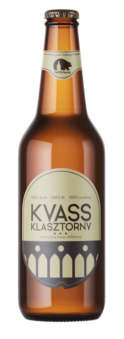 KWAS CHLEBOWY KLASZTORNY 330 ml - PAPIS FAMILY PAPIS FAMILY (kwasy chlebowe)