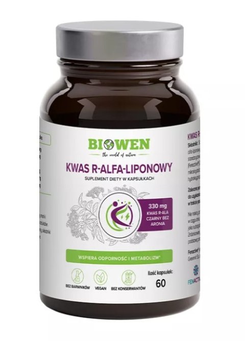 KWAS R-ALFA-LIPONOWY 60 KAPSUŁEK - HEMPKING (BIOWEN) HEMPKING (suplementy diety, kosmetyki)