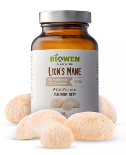 GRZYBY SOPLÓWKA JEŻOWATA (LION'S MANE) EKSTRAKT (400 mg) BEZGLUTENOWY 90 KAPSUŁEK - HEMPKING (BIOWEN) HEMPKING (suplementy diety, kosmetyki)