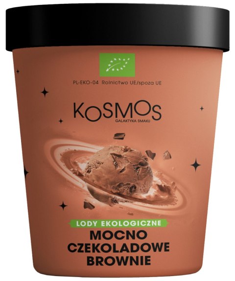 LODY RZEMIEŚLNICZE MOCNO CZEKOLADOWE BROWNIE Z CIASTECZKAMI BIO 475 ml - KOSMOS KOSMOS (MROŻONKI - lody)