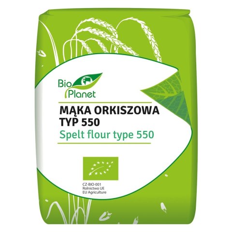 MĄKA ORKISZOWA JASNA TYP 550 BIO 1 kg - BIO PLANET BIO PLANET - seria MĄKI I SKROBIE