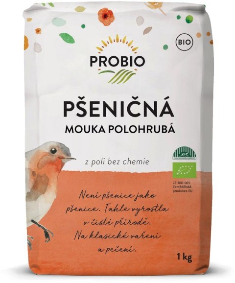 MĄKA PSZENNA KRUPCZATKA TYP 450 BIO 1 kg - PROBIO PROBIO (mieszanki do wypieków, mąki)