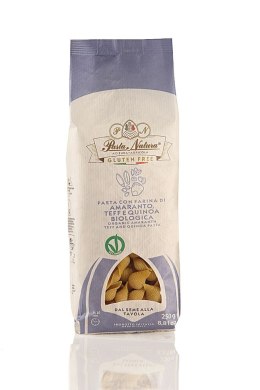 MAKARON (KUKURYDZIANO - RYŻOWY Z AMARANTUSEM, TEFF I QUINOA) CONCHIGLIE BEZGLUTENOWY BIO 250 g - PASTA NATURA PASTA NATURA (makarony bezglutenowe)