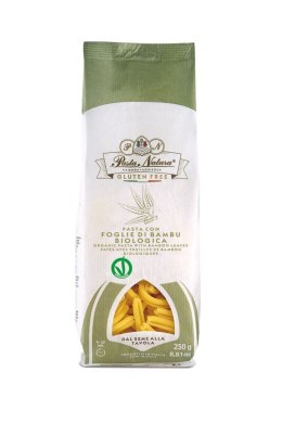 MAKARON (RYŻOWY RAZOWY Z LIŚĆMI BAMBUSA) CASERECCIA BEZGLUTENOWY BIO 250 g - PASTA NATURA PASTA NATURA (makarony bezglutenowe)