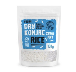 MAKARON SUCHY (KONJAC) W KSZTAŁCIE RYŻU BEZGLUTENOWY 150 g - DIET-FOOD DIET-FOOD