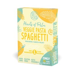 MAKARON (Z SERCA PALMY) SPAGHETTI BEZGLUTENOWY KETO 255 g - DIET-FOOD DIET-FOOD