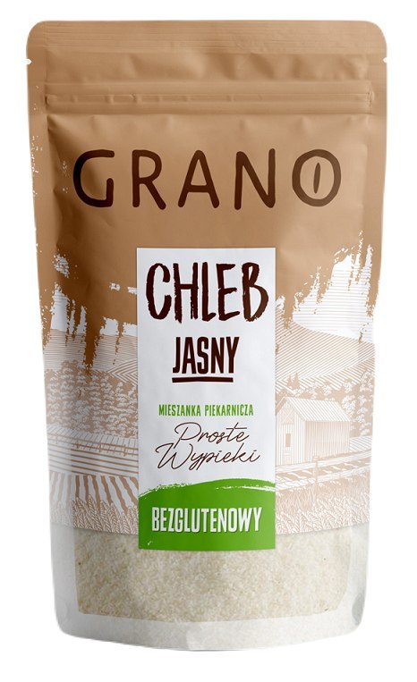 MIESZANKA DO WYPIEKU CHLEBA JASNEGO BEZGLUTENOWA 500 g - GRANO GRANO (mieszanki do wypieków)