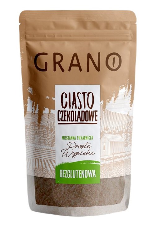 MIESZANKA DO WYPIEKU CIASTA CZEKOLADOWEGO BEZGLUTENOWA 400 g - GRANO GRANO (mieszanki do wypieków)