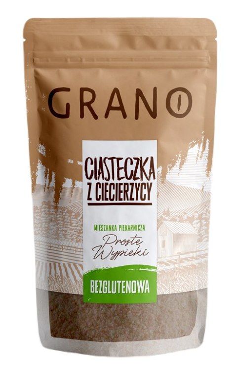 MIESZANKA NA CIASTECZKA Z CIECIERZYCY BEZGLUTENOWA 400 g - GRANO GRANO (mieszanki do wypieków)