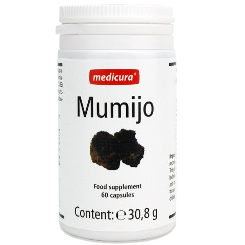 MUMIO Z WITAMINAMI Z GRUPY B, C ORAZ KWASEM FOLIOWYM 60 KAPSUŁEK - MEDICURA MEDICURA (soki aloe, noni, goji ,inne, superfood)