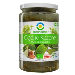 OGÓRKI KISZONE BEZGLUTENOWE BIO 760 g (560 g) - BIO FOOD BIO FOOD (soki, przetwory, octy, olej kokosowy)