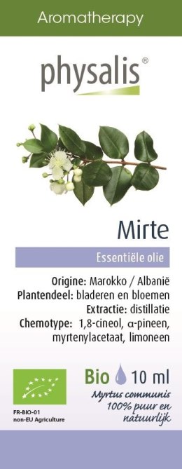 OLEJEK ETERYCZNY MIRT ZWYCZAJNY BIO 10 ml - PHYSALIS PHYSALIS (olejki eteryczne, suplementy)