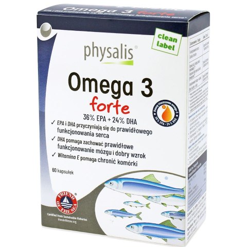 OMEGA 3 FORTE 60 KAPSUŁEK - PHYSALIS PHYSALIS (olejki eteryczne, suplementy)