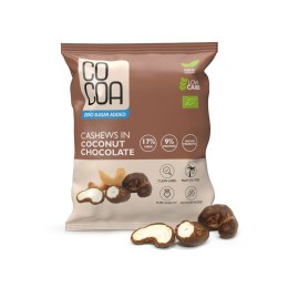 ORZECHY NERKOWCA W CZEKOLADZIE KOKOSOWEJ BEZ DODATKU CUKRU BIO 70 g - COCOA COCOA (czekolady i bakalie w surowej czekoladzie)