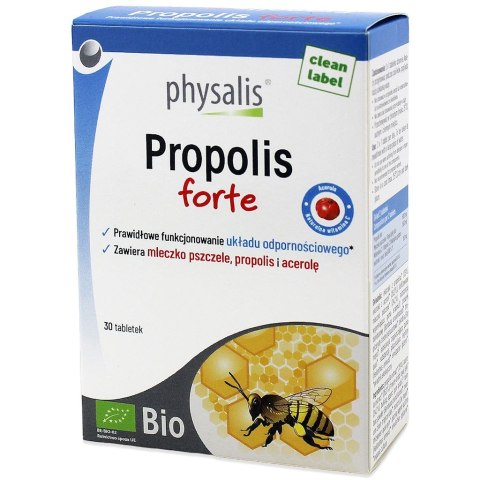 PROPOLIS FORTE BIO 30 TABLETEK - PHYSALIS PHYSALIS (olejki eteryczne, suplementy)