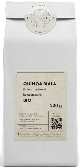 QUINOA BIAŁA (KOMOSA RYŻOWA) BEZGLUTENOWA BIO 500 g - THE PLANET THE PLANET (Zakupy przyjazne Ziemi)