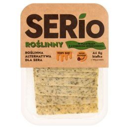 ROŚLINNA ALTERNATYWA SERA Z CZOSNKIEM NIEDŹWIEDZIM PLASTRY 100 g - SERIO SERIO (sery roślinne)