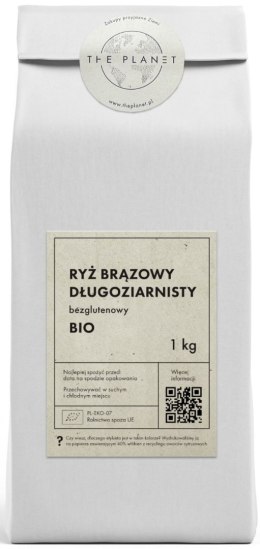 RYŻ BRĄZOWY DŁUGOZIARNISTY BEZGLUTENOWY BIO 1 kg - THE PLANET THE PLANET (Zakupy przyjazne Ziemi)