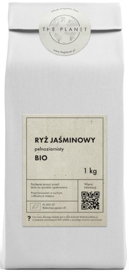 RYŻ JAŚMINOWY PEŁNOZIARNISTY BIO 1 kg - THE PLANET THE PLANET (Zakupy przyjazne Ziemi)