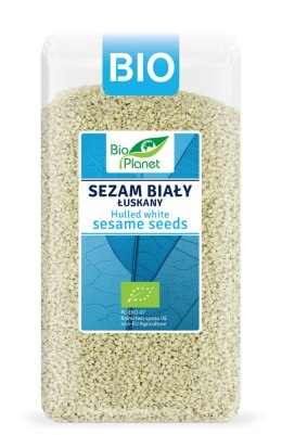 SEZAM BIAŁY ŁUSKANY BIO 400 g - BIO PLANET BIO PLANET - seria NIEBIESKA (ryże, kasze, ziarna)