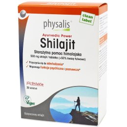 SHILAJIT 30 TABLETEK - PHYSALIS PHYSALIS (olejki eteryczne, suplementy)