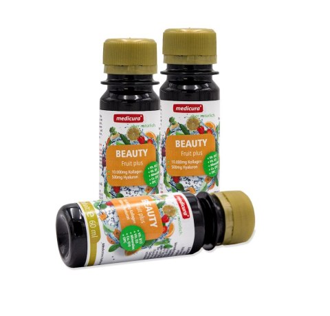 SHOT BEAUTY - FRUIT PLUS (7 x 60 ml) 420 ml - MEDICURA MEDICURA (soki aloe, noni, goji ,inne, superfood)