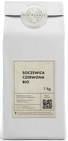 SOCZEWICA CZERWONA BIO 1 kg - THE PLANET THE PLANET (Zakupy przyjazne Ziemi)