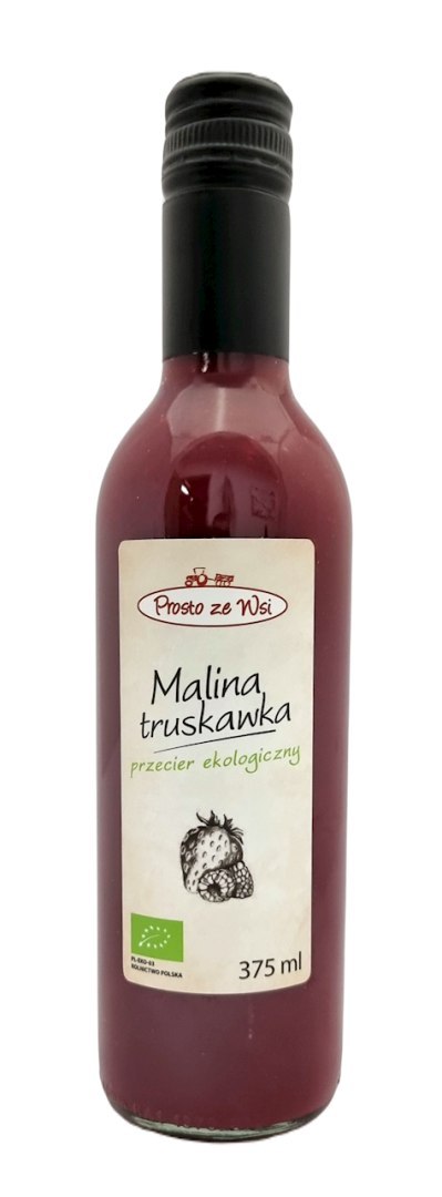 SOK PRZECIEROWY MALINA - TRUSKAWKA BIO 375 ml - PROSTO ZE WSI PROSTO ZE WSI (soki przecierowe)