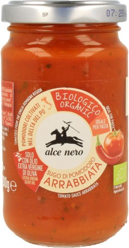 SOS POMIDOROWY Z CHILI ARRABBIATA BIO 350 g - ALCE NERO ALCE NERO (włoskie produkty)