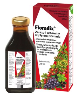 SUPLEMENT DIETY ŻELAZO + WITAMINY W PŁYNIE 250 ml - SALUS (FLORADIX) SALUS (soki)