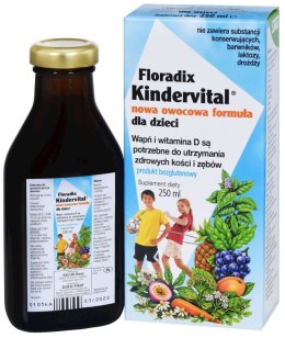 SUPLEMET DIETY WAPŃ I WITAMINA D DLA DZIECI W PŁYNIE BEZGLUTENOWY 250 ml - SALUS (FLORADIX) SALUS (soki)