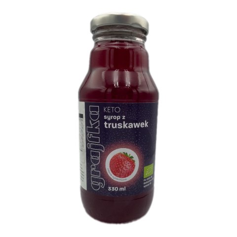 SYROP Z TRUSKAWEK BEZ DODATKU CUKRU KETO BIO 330 ml - GRAJFKA GRAJFKA (syropy)