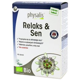 TABLETKI NA RELAKS I SEN BIO 45 szt. - PHYSALIS PHYSALIS (olejki eteryczne, suplementy)