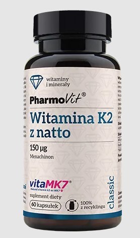 WITAMINA K2 (150 µg) BEZGLUTENOWA 60 KAPSUŁEK - PHARMOVIT (CLASSIC) PHARMOVIT (suplementy diety)