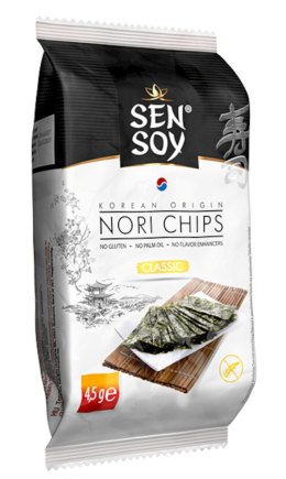 CHIPSY NORI KLASYCZNE BEZGLUTENOWE 4,5 g - SEN SOY SEN SOY (chipsy nori)