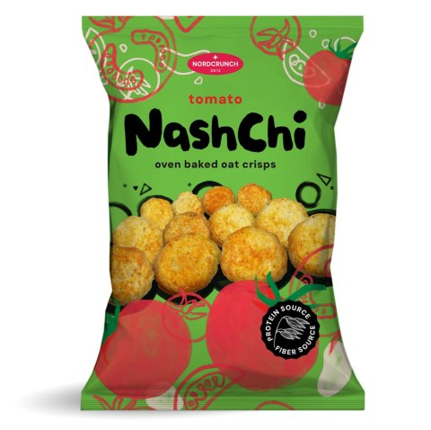 CHRUPKI PROTEINOWE O SMAKU POMIDOROWYM 60 g - NORDCRUNCH NORDCRUNCH (chrupki, chipsy)