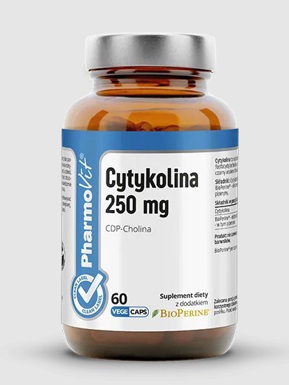 CYTYKOLINA (250 mg) BEZGLUTENOWA 60 KAPSUŁEK - PHARMOVIT (CLEAN LABEL) PHARMOVIT (suplementy diety)