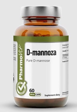 D-MANNOZA (750 mg) BEZGLUTENOWA 60 KAPSUŁEK - PHARMOVIT (CLEAN LABEL) PHARMOVIT (suplementy diety)