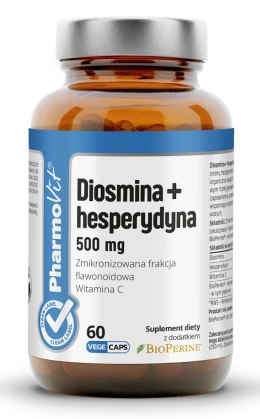 DIOSMINA + HESPERYDYNA BEZGLUTENOWA 60 KAPSUŁEK - PHARMOVIT (CLEAN LABEL) PHARMOVIT (suplementy diety)